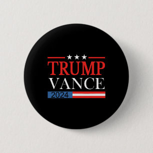Vintage Trump Vance 2025 Retro US-Flagge Männer Fr Button