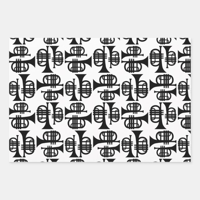 Vintage Trumps CUSTOM HINTERGRUNDFARBE Geschenkpapier Set (Vorderseite)