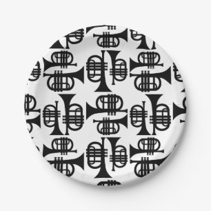 Vintage Trumps CUSTOM HINTERGRUNDFARBE Pappteller