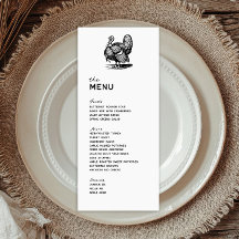 Vintage Truthahn-Feiertag Thanksgiving-Dinner