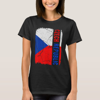 Vintage tschechische Flagge Tschechische Republik T-Shirt