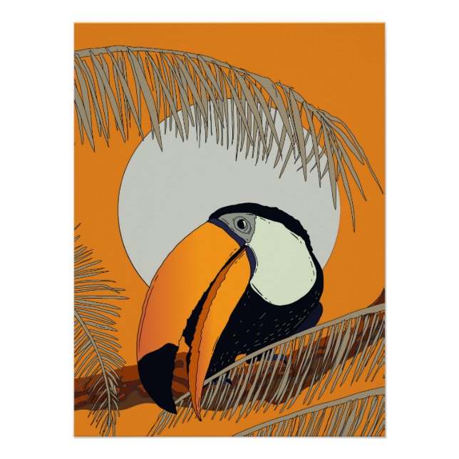 Vintage-Tukan Poster (Vorderseite)