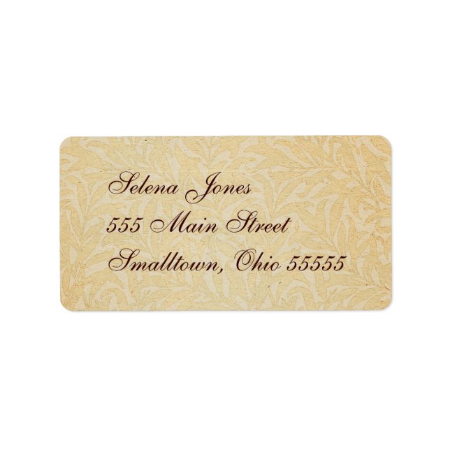 Vintage Tulip Morris Malersammlung Adressaufkleber (Vorne)