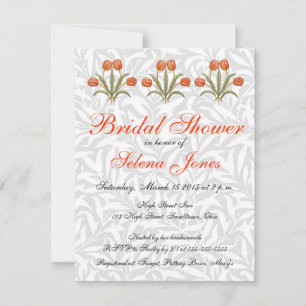 Vintage Tulip Morris Malersammlung Einladung