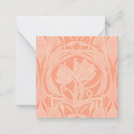 Vintage Tulissen in weichem Pink - Geschenkkarte Mitteilungskarte