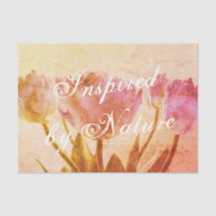 Vintage-Tulpen-Blumenfoto individuelle Decoupage-H