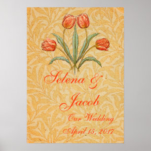 Vintage-Tulpen-Morris-Malerei-Kollektion Poster