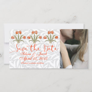 Vintage-Tulpen-Morris-Malerei-Kollektion Save The Date