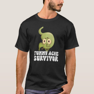 Vintage TUMMY ACHE SURVIVOR Magenverstimmung IBS T-Shirt