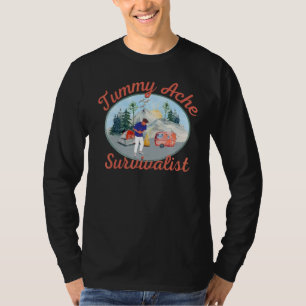 Vintage Tummy Ache Überlebender 6 T-Shirt