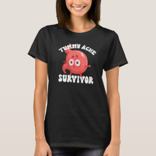 Vintage TUMMY ACHE ÜBERLEBENDER Magenschmerzen IBS T-Shirt