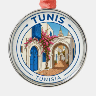 Vintage Tunis Tunesien Ornament Aus Metall