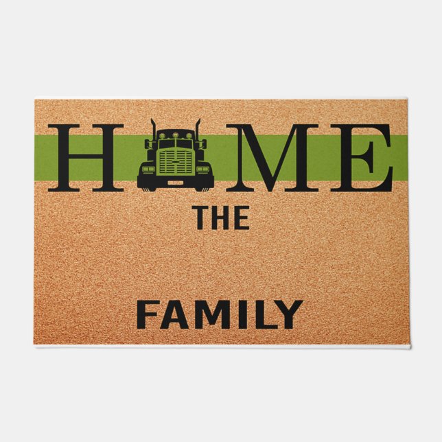 Vintage Tür für LKW, Cool Fußmatte (Vorderseite)