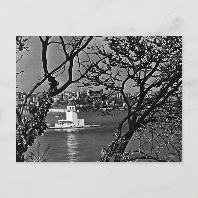 Vintage Türkei Istanbul Aussicht auf Stadt Postkarte (Vorderseite)