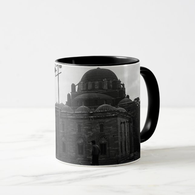 Vintage Türkei Istanbul Beyazit Camii Moschee Tasse (VorderseiteRechts)