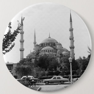 Vintage Türkei Istanbul Die Blaue Moschee 1970 Button