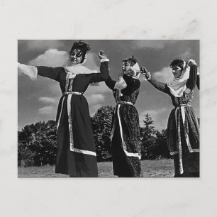 Vintage Türkei Istanbul türkischer Tanz Postkarte