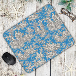 Vintage Türkis Toile de Jouy Muster Mousepad