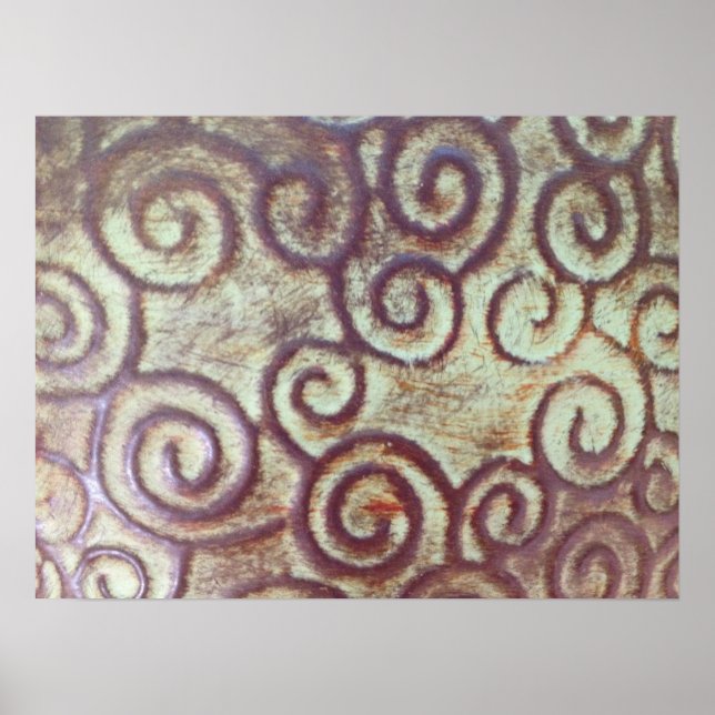VINTAGE TÜRKISCH/BROWN METALLENTWICKLUNG POSTER (Vorne)