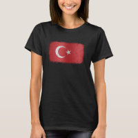 Vintage türkische Flagge Türkiye Stolzer Türke Pat