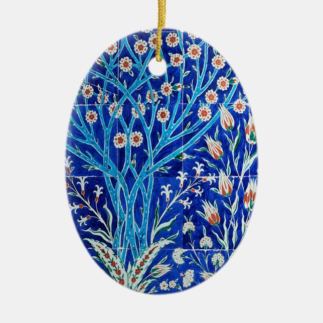 Vintage türkische Fliesen Keramik Ornament (Vorne)