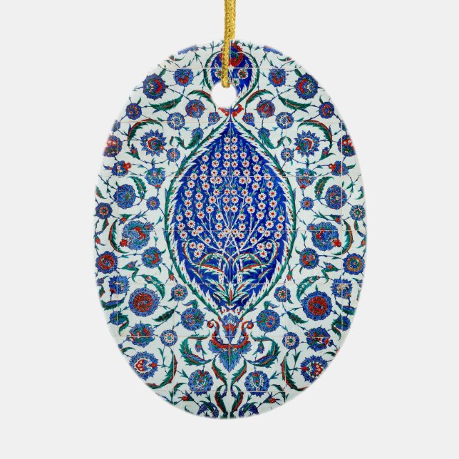 Vintage türkische Fliesen Keramik Ornament (Vorne)