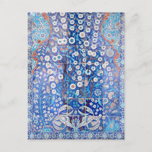 Vintage türkische Fliesen Postkarte