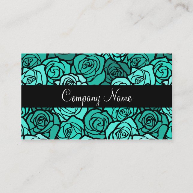 Vintage türkische Rose Visitenkarte (Vorderseite)