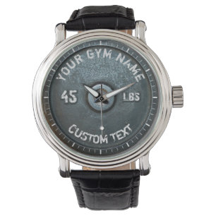 Vintage Turnhallen-Inhaber-oder Benutzer-Fitness Armbanduhr