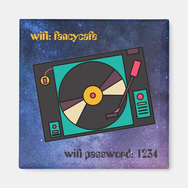 Vintage Turntable rückgängig machen Magnet (Vorne)