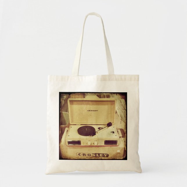 Vintage Turntable-Taschen-Tasche Tragetasche (Vorne)