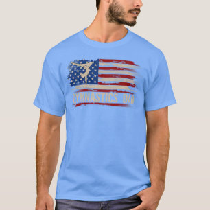 Vintage-Turnvater American USA-Flagge Sport Gesche T-Shirt