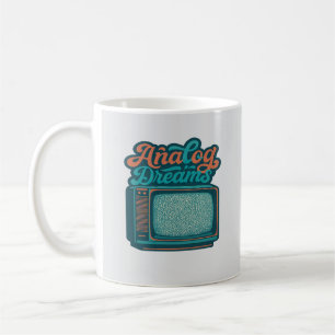 📺Vintage-TV-Retro-Art – "Analoge Träume" Grafik Kaffeetasse