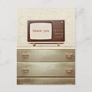 Vintage-TV-Star Postkarte