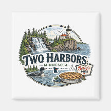 Vintage Two Harbors Minnesota Nordküste