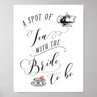 Vintage Typografie Brautparty Tee Party Zeichen