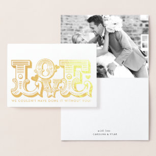 Vintage Typografie DES Folienkarte