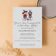 Vintage Typografie Halloween-Party Einladung