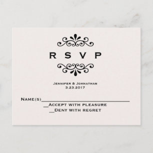 Vintage Typografie Hochzeitskarten Einladungspostkarte