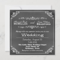 Vintage Typografie-Kreide-Brett-Blick-Hochzeit