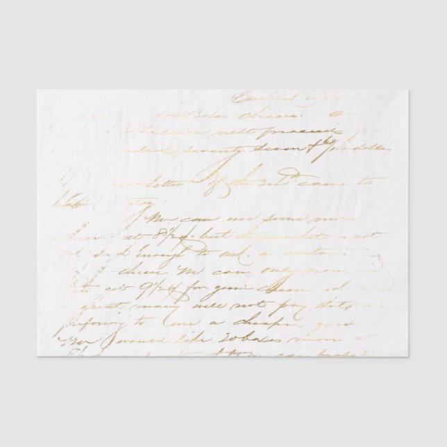 Vintage Typografie Seidenpapier (Vorderseite)