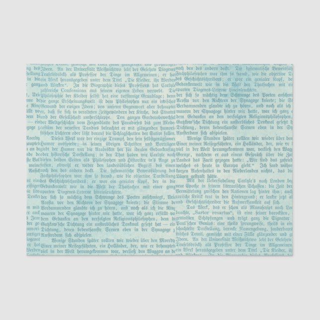 Vintage Typografie Seidenpapier (Vorderseite)