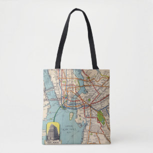 Vintage U-Bahn-Karte New York