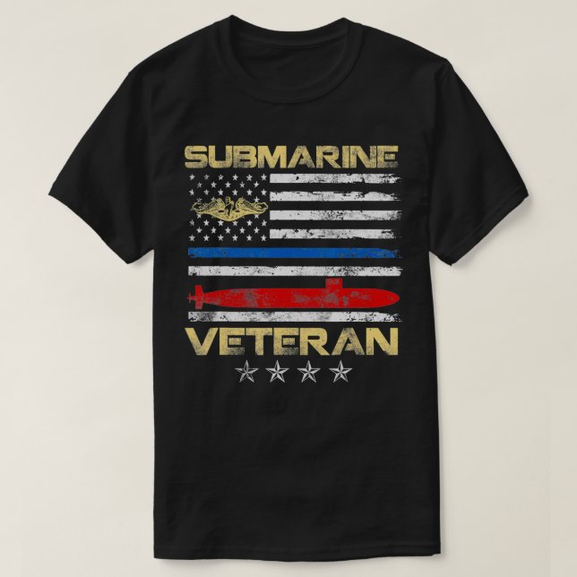 Vintage U-Boot-Kriegsfahne T-Shirt (Design vorne)