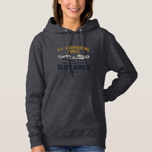 Vintage U-Boot-Streitkräfte Stiller Dienst Vektor  Hoodie