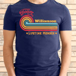 Vintage Übereinstimmung der Wiedersehen mit der be T-Shirt<br><div class="desc">Machen Sie Ihre Wiedersehen mit dem Custom Family Wiedersehen Vintag Matching Monogram T - Shirt besonders attraktiv. Unsere T - Shirt bieten ein lustiges Retro-Design personalisiert mit Ihrem Familiennamen. Ob Picknick, Straßenfahrt oder Kreuzfahrt - diese trendigen und einzigartigen Shirts bringen Ihre Familie stilvoll zusammen. Mit diesem einzigartigen Einheitsgewächs können Sie...</div>