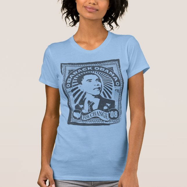 Vintage überlagerte Briefmarke T-Shirt (Vorderseite)