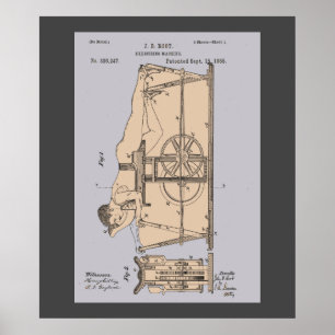 Vintage Übungsmaschine Poster
