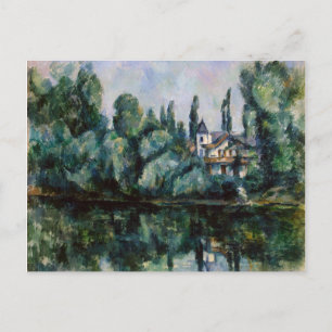 Vintage Ufer der Marne von Paul Cezanne Postkarte