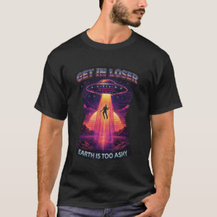 Vintage-UFO-Eintritt Verlierer Außerirdischer Entf T-Shirt
